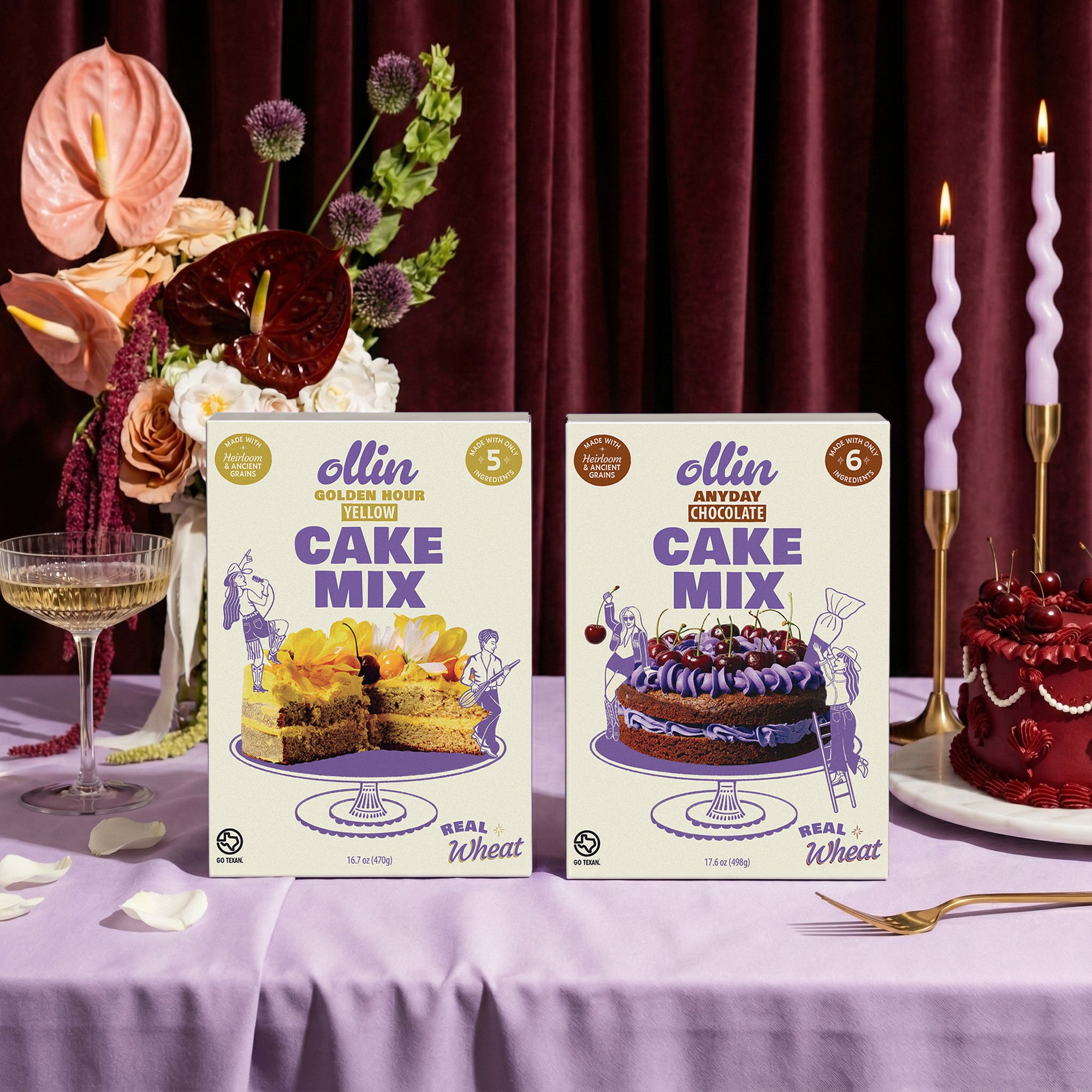 The Duo | "Golden Hour" & "Anyday" Ancient Grains Cake Mix Ollin